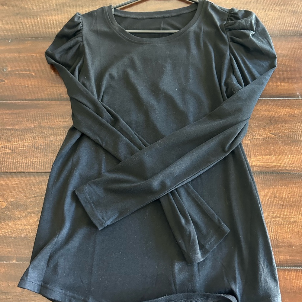 Elegant Black Long Sleeve Dress